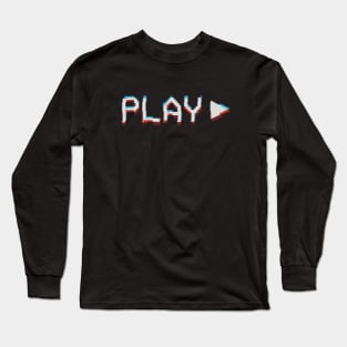 retro Polarized  80s Play Video Long Sleeve T-Shirt